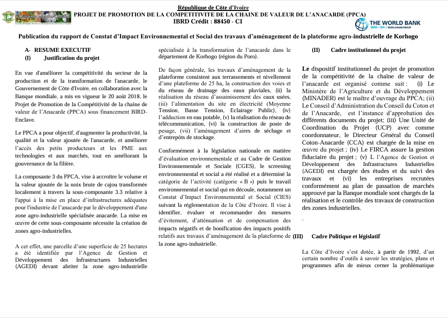 https://demo.firca.ci/wp-content/uploads/2026/01/Rapport-de-Constat-dImpact-Environnemental-et-Social-des-travaux-damenagement-de-la-plateforme-agro-industrielle-de-Korhogo.png